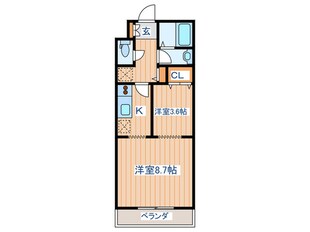 プルミエ－ル錦町の物件間取画像